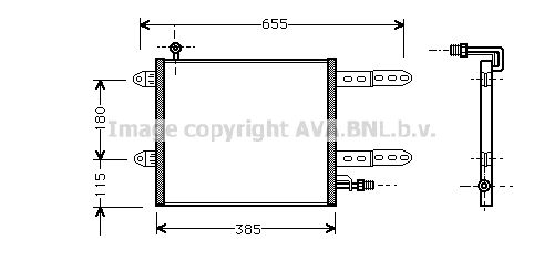 AVA QUALITY COOLING kondensatorius, oro kondicionierius VW5150